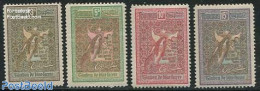 Romania 1906 Welfare, Angel 4v, Unused (hinged), Religion - Bible Texts - Religion - Unused Stamps