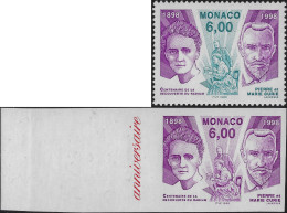 Monaco 1998 Y&T 2151, Essai De Couleurs. Centenaire De La Découverte Du Radium - Nobelprijs