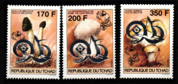 Tschad 1266-1268 Postfrisch Pilze #HQ151 - Chad (1960-...)