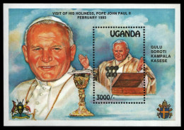 Uganda 1993 - Mi-Nr. Block 183 ** - MNH - Papstbesuch / Papal Visit - Oeganda (1962-...)