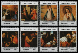 Uganda 1992 - Mi-Nr. 1166-1173 ** - MNH - Weihnachten / X-mas - Ouganda (1962-...)