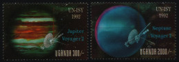 Uganda 1992 - Mi-Nr. 1184-1185 ** - MNH - Raumfahrt / Space - Ouganda (1962-...)