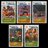 Uganda 1991 - Mi-Nr. 883-887 ** - MNH - Olympia Barcelona - Ouganda (1962-...)