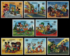 Uganda 1990 - Mi-Nr. 823-830 ** - MNH - Walt Disney - Oeganda (1962-...)