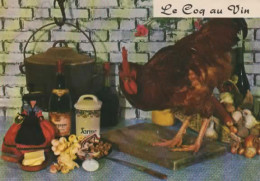 RECETTE, LE COQ AU VIN, RECETTE AU VERSO   COULEUR REF 15660 - Ricette Di Cucina