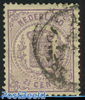 Netherlands 1875 2.5c Purple, Perf. 13.25 Large Holes, Used Stamps - Oblitérés