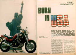 Article Papier 5 Pages  MOTO YAMAHA FAZER 750 Août 1986 FL-06 - Ohne Zuordnung