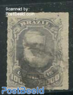 Brazil 1877 1000R Grey, Used, Used Stamps - Gebruikt