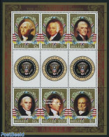 Belize/British Honduras 1986 American Presidents 6v M/s, Mint NH, History - American Presidents - Honduras Británica (...-1970)