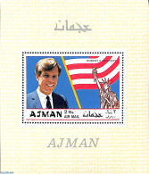 Ajman 1969 Robert Kennedy S/s, Overprint, Mint NH, History - American Presidents - Ajman