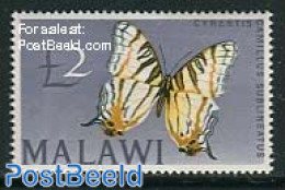 Malawi 1966 2pound, Stamp Out Of Set, Mint NH, Nature - Butterflies - Malawi (1964-...)