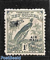 British New Guinea 1931 1Sh, Stamp Out Of Set, Unused (hinged), Nature - Transport - Birds - Aircraft & Aviation - Airplanes