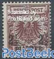 Turkey 1889 German Post, 2.5Pia On 50Pf, Light Reddish Brown, Unused (hinged) - Andere & Zonder Classificatie