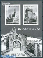 Bulgaria 2012 Europa S/s, Blackprint, Mint NH, History - Europa (cept) - Art - Castles & Fortifications - Ongebruikt