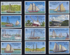 Anguilla 2003 Definitives, Ships 12v, Mint NH, Transport - Ships And Boats - Ships