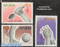 Aruba 1989 Child Welfare 3v, Mint NH, Health - Sport - Food & Drink - Sport (other And Mixed) - Alimentación