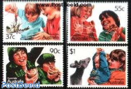 Australia 1987 Aussi Kids 4v, Mint NH, Nature - Sport - Various - Animals (others & Mixed) - Scouting - Toys & Childre.. - Ungebraucht