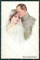 Artist Signed WW1 WK1 R L B Soldat Frau Lady Serie 4247 Cartolina XF8401 - Other & Unclassified