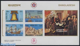 Bangladesh 1976 US Bicentenary S/s, Imperforated, Mint NH, History - Transport - History - US Bicentenary - Ships And .. - Schiffe