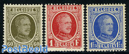 Belgium 1927 Definitives 3v, Mint NH - Ungebraucht