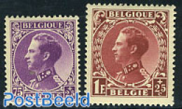 Belgium 1934 War Disabled 2v, Unused (hinged), Health - History - Disabled Persons - World War I - Neufs