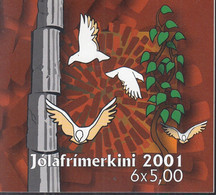 FÄRÖER Markenheftchen 2 MH, 6x 412-413, Postfrisch **, Weihnachten 2001 - Isole Faroer