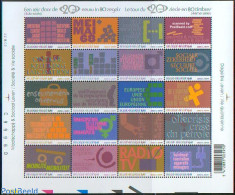 Belgium 2002 20th Century 20v M/s, Mint NH, History - Performance Art - Science - Europa Hang-on Issues - Human Rights.. - Ongebruikt