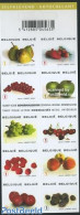 Belgium 2007 Fruits 10v S-a On Foil Sheet, Mint NH, Nature - Fruit - Stamp Booklets - Nuovi