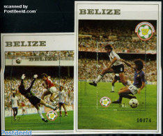 Belize/British Honduras 1982 Football 2 S/s, Mint NH, Sport - Football - Honduras Britannico (...-1970)