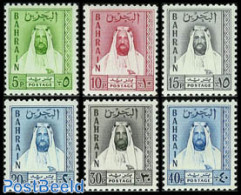 Bahrain 1961 Definitives 6v, Unused (hinged) - Bahrain (1965-...)