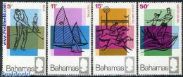 Bahamas 1968 Tourism 4v, Mint NH, Nature - Sport - Transport - Horses - Golf - Sailing - Sport (other And Mixed) - Shi.. - Golf