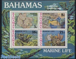 Bahamas 1977 Marine Life S/s, Mint NH, Nature - Fish - Shells & Crustaceans - Pesci