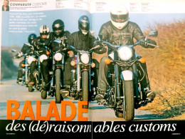 Article Papier 16 Pages MOTO GUZZI 750 NEVADA HARLEY 883 IRON KAWA VN 900 SUZUKI C 800 YAMAHA XVS 950  Avril 2013 MJFL - Non Classés