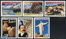 Bolivia 1999 Departments 6v, Mint NH, Performance Art - Music - Art - Ceramics - Sculpture - Música