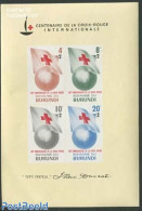 Burundi 1963 Red Cross S/s, Mint NH, Health - Various - Red Cross - Globes - Maps - Cruz Roja