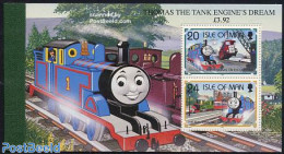 Isle Of Man 1995 Thomas Booklet, Mint NH, Transport - Stamp Booklets - Railways - Sin Clasificación