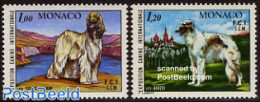 Monaco 1978 Dog Exposition 2v, Mint NH, Nature - Dogs - Ongebruikt