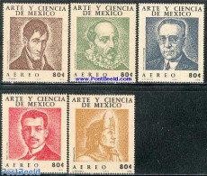 Mexico 1972 Art & Science 5v, Mint NH, History - Newspapers & Journalism - Art - Authors - Schrijvers