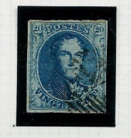 Filigrane L L Non Encadré : N° 7B - Papier Cotelé Horizontalement - 1851-1857 Medallions (6/8)