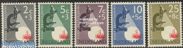 Netherlands 1955 Anti Cancer 5v, Mint NH, Health - Nature - Health - Shells & Crustaceans - Nuovi