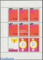 Netherlands 1971 Child Welfare S/s, Mint NH, Nature - Butterflies - Unused Stamps