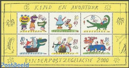 Netherlands 2000 Child Welfare S/s, Mint NH, Transport - Ships And Boats - Art - Children's Books Illustrations - Nuevos