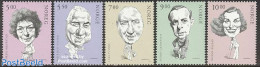 Norway 2002 Actors 5v, Mint NH, Performance Art - Theatre - Art - Comics (except Disney) - Unused Stamps