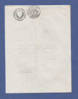 PAPIER TIMBRE VIERGE 2EME REPUBLIQUE - RHONE - AVIS NOTARIAL DES SOMMES A PAYER - 1848 - TIMBRE A L'EXTRAORDINAIRE - Cartas & Documentos