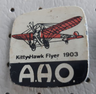 AHO KittyHawk Flyer 1903 Airplain Aviation, Plane Vintage Pin - Luftfahrt