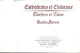 BT91 - ALBUM CAFE LA CREOLE - CATHEDRALES ET CHATEAUX - VOL 5 FRANCE - Albums & Katalogus