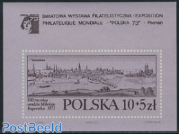 Poland 1973 Philatelic Exposition S/s Imperforated, Mint NH, Science - Astronomy - Art - Bridges And Tunnels - Ongebruikt