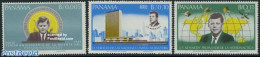 Panama 1966 J.F. Kennedy 3v, Mint NH, History - Transport - Various - American Presidents - Politicians - Space Explor.. - Geography