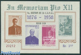 Panama 1959 C.E.P.A.L. S/s, Mint NH, Religion - Pope - Religion - Pausen