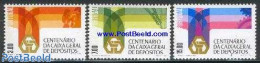 Portugal 1976 Central Bank 3v, Mint NH, Various - Banking And Insurance - Unused Stamps